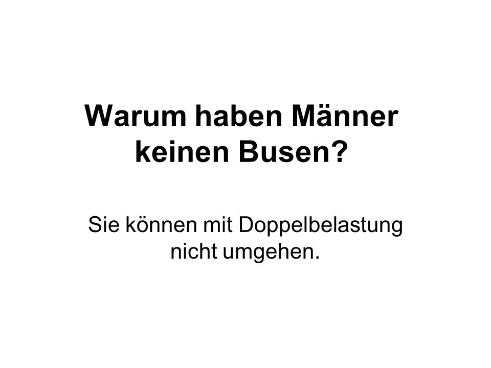 Warum mögen Männer Brust?